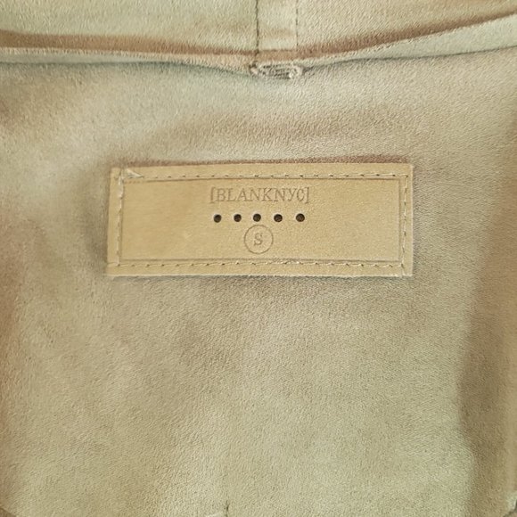 Nordstrom Blank NYC Cloud Nine Olive Khaki Drape Front Jacket - Size Sma… - Picture 7 of 8